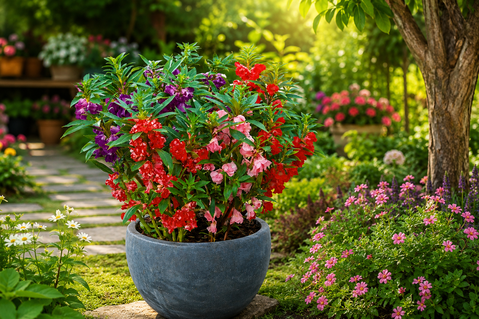 Como Plantar Beijo-de-Frade (Impatiens balsamina)